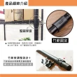 【KIWISH】鐵架MIT輕型三層置物架90x46x90cm-極致黑(鐵架/收納架/層架/置物架/電鍍鉻架/波浪架/貨架)