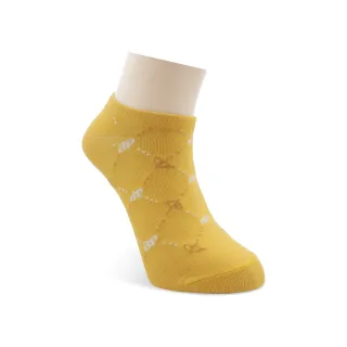 【Arnold Palmer】格紋隱形襪-黃(船型襪/女襪/隱形襪)
