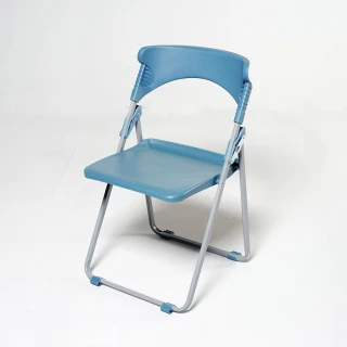 【HomeLong】人體工學扁管塑鋼折合椅(台灣製造 符合人體工學折疊椅 會議椅)