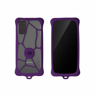 【Bone 蹦克】泡泡綁二代通用型保護套L - 紫色(適用6.1-7.2吋 手機 保護殼套配件)