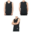 【FIRESTAR】男彈性訓練籃球背心-反光 無袖 吸濕排汗 運動上衣 黑(B0508-10)
