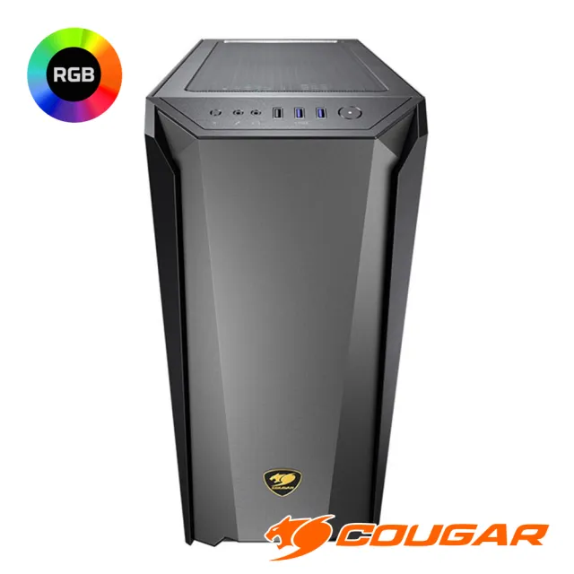 【COUGAR 美洲獅】MX660 Iron RGB 中塔機箱 全景透視電腦機殼