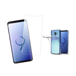 三星 S9+ 曲面透明全膠9H鋼化膜手機保護貼(買 S9+保護貼 送 S9+手機殼)