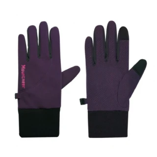 【Mountneer 山林】防風保暖觸控手套-暗紫 12G09-92(機車手套/保暖手套/觸屏手套)