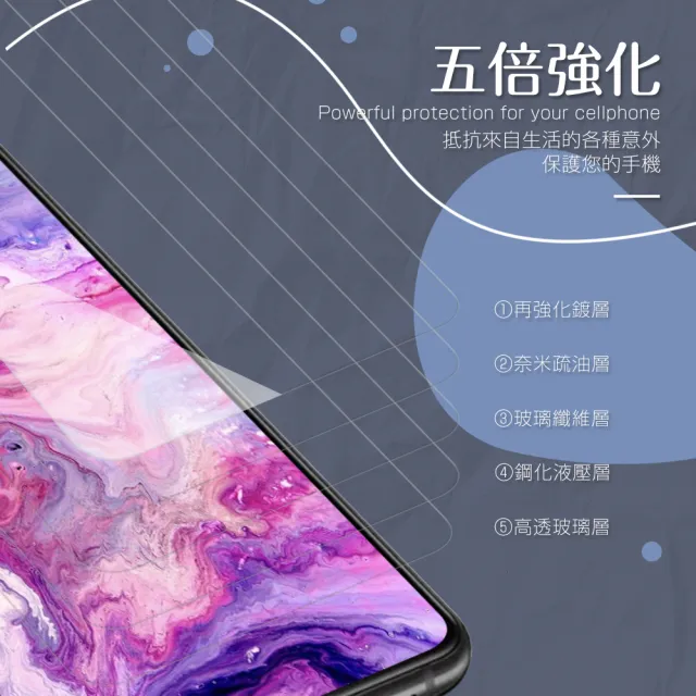 三星A80 透明高清鋼化膜手機保護貼(買 A80保護貼 送 A80手機殼)