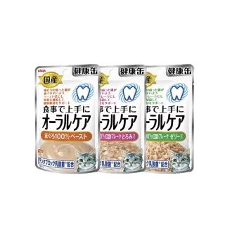 【Aixia 愛喜雅】日本製健康罐口腔保健餐包40g*12包(貓副食/成貓/口味任選)