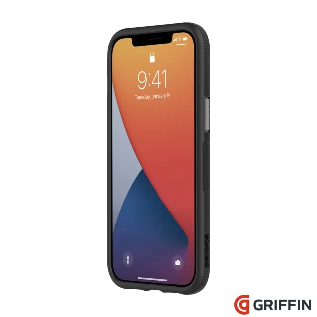 【Griffin】iPhone 12 Pro Max 6.7吋 Survivor Endurance 軍規抗菌霧透防摔殼(iPhone 保護殼)