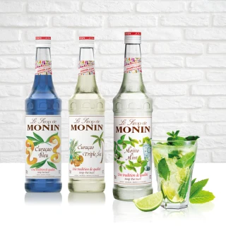 【MONIN】藍柑風味糖漿700ml(全球 創意 調飲 調酒 最佳良伴)