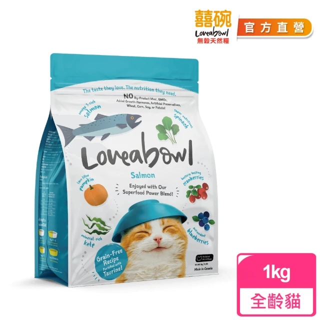 【Loveabowl囍碗】無穀天然糧-全齡貓-鮭魚1kg