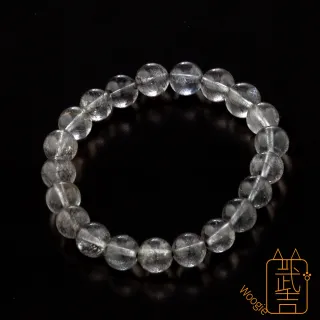 【Woogie武吉珠寶】晶體透亮黑髮晶手珠(8-9mm)