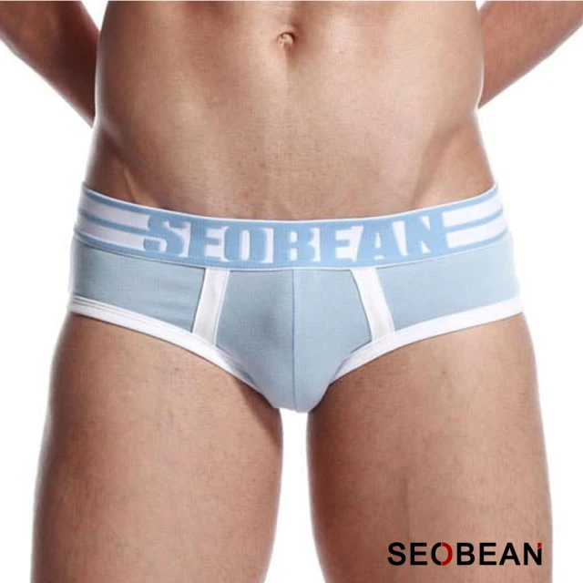 【SEOBEAN】水藍色運動男三角褲