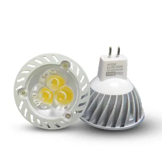 【KISS QUIET】台製品質 短版 3燈4W-限黃光 12V MR16杯燈 LED燈泡-30入(投射燈 杯燈 小射燈  鹵素燈 燈泡)