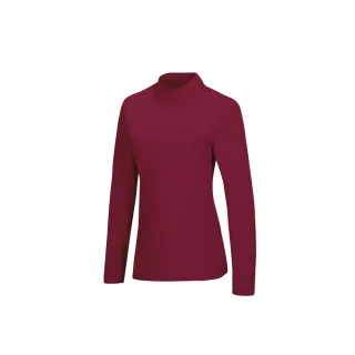 【Mountneer 山林】女 遠紅外線保暖衣-紫紅 32K62-45(立領/衛生衣/內衣/發熱衣)
