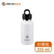 【REVOMAX 銳弗】經典304不鏽鋼保溫秒開瓶 - 極地白 355ml(專利開蓋設計 超強保溫效果)