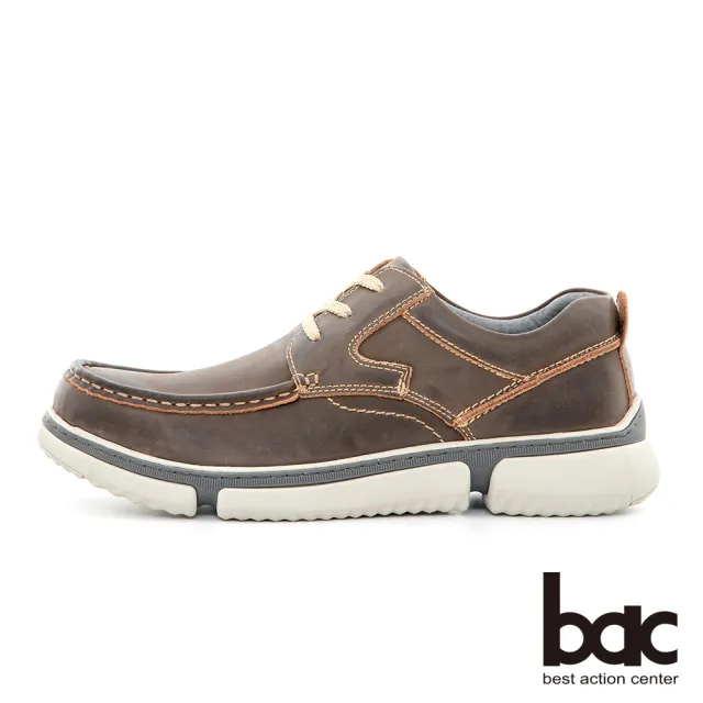 【bac】陽光樂活 帥氣馬克縫線休閒鞋(咖啡色)