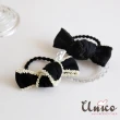 【UNICO】微浪漫小香風蝴蝶結髮圈-2款可選(聖誕/髮飾)