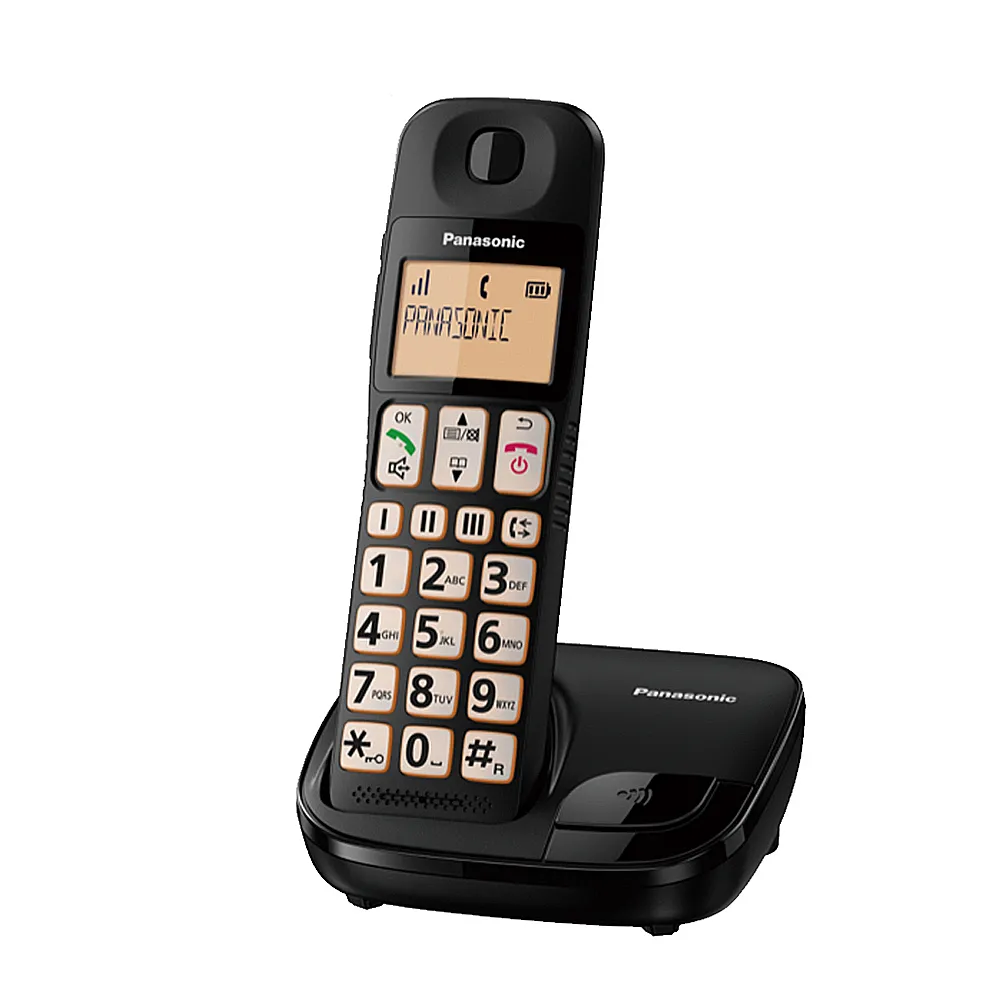 Panasonic 國際牌】KX-TGE110TW DECT大字體大按鍵數位無線電話- momo 