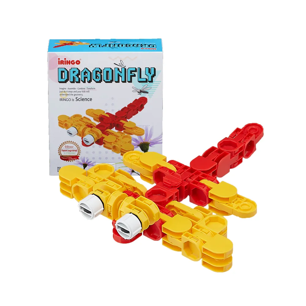 【媽咪可兒】韓國iRingo 百變創意3D積木-可愛動物系列(蜻蜓)