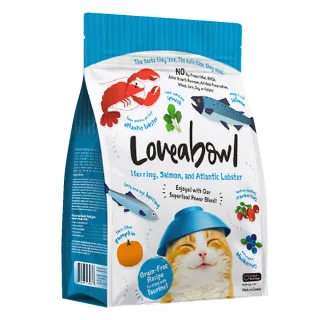 【Loveabowl囍碗】無穀天然糧-全齡貓-頂級鯡魚&鮭魚&大西洋龍蝦1kg
