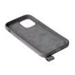 【Alto】iPhone 12 Mini Anello 360系列 5.4吋 頸掛式皮革防摔手機殼 - 礫石灰(附頸掛繩)