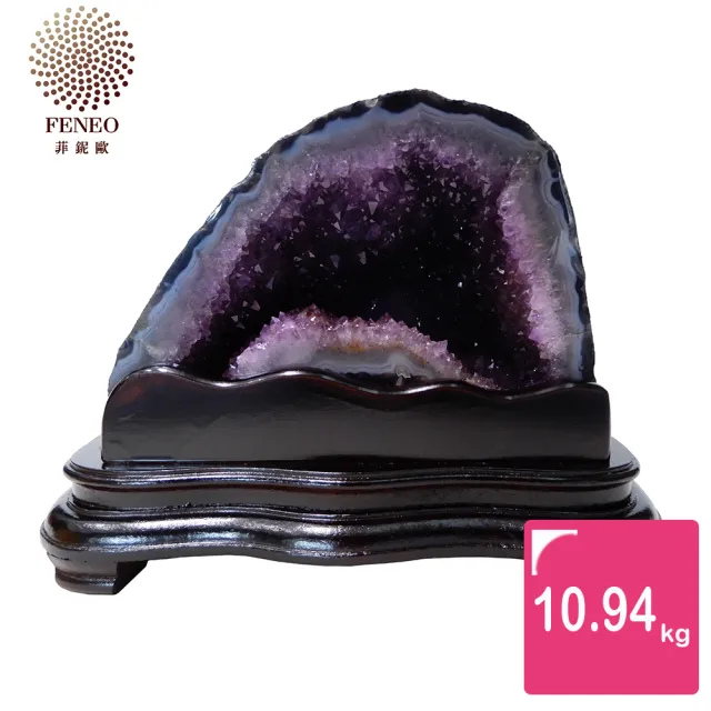 【菲鈮歐】開運招財天然巴西紫鈦晶洞 10.94kg(SA-123)
