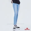 【BRAPPERS】女款 新美腳ROYAL系列-低腰彈性割破七分窄管褲(淺藍)