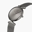 【Nordgreen】ND手錶 Unika 獨特 32mm 深空灰殼×磨砂金屬面 深空灰米蘭錶帶(UN32GMMEGUBM)