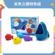 【OhBabyLaugh】洗澡玩具-鯊魚立體撈魚組(兒童戲水玩具/洗澡玩具/玩水玩具/撈魚噴水玩具)
