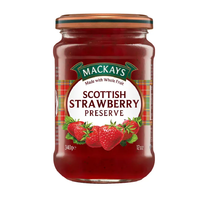【Mackays】蘇格蘭梅凱草莓果醬340g x3罐