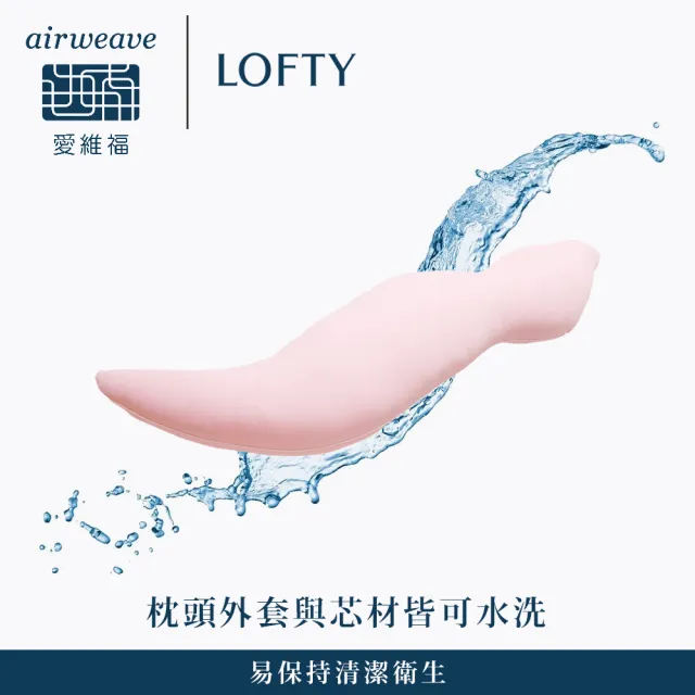 【airweave 愛維福】LOFTY 枕工房 蛋殼膜抱枕 含外罩(百年專業睡枕品牌 100%日本製 孕婦推薦也適合)