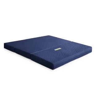 【潮傢俬】二代目日式三折獨立筒彈簧床墊-15cm(雙人5尺藍)