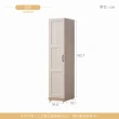 【時尚屋】[RT9]諾拉莊園1.3尺左門衣櫃RT9-A018(免運費 免組裝 衣櫃)