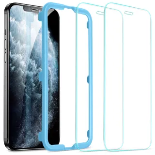 【ESR 億色】iPhone 12 mini/12/12 Pro/12 Pro Max 高清/抗藍光滿版全覆蓋鋼化玻璃保護貼(2入)