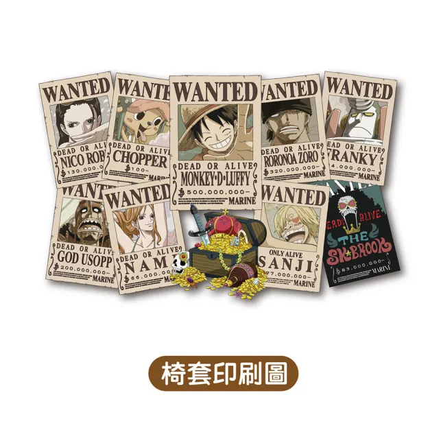 【ONE PIECE 航海王】背心椅套組-懸賞圖(2入/台灣製 SC-20101)