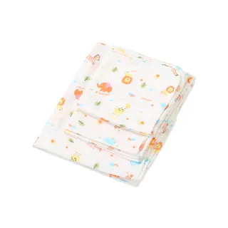 【JoyNa】嬰兒雙層印花高密度紗布浴巾手帕(8件組.隨機不挑款)