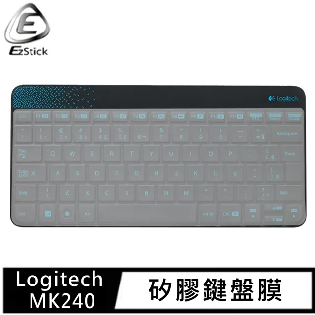 【Ezstick】羅技 Logitech MK240 Nano 適用 高級矽膠 鍵盤保護膜(鍵盤膜)