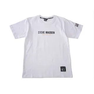 【STEVE MADDEN】純棉品牌經典LOGO T-Shirt 短袖上衣(白色)