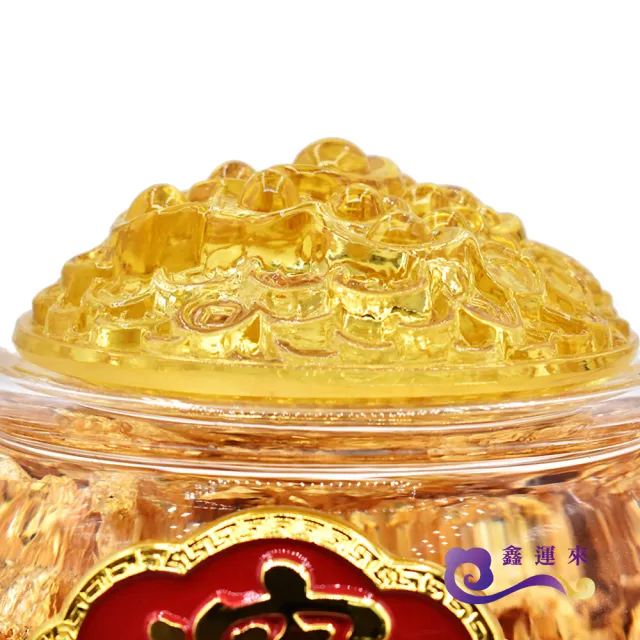 【鑫運來】招財進寶金箔琉璃聚寶盆