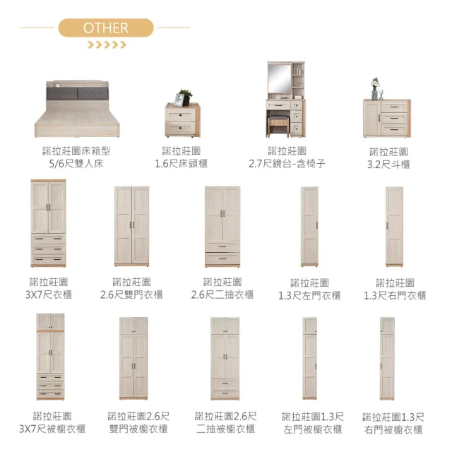 【時尚屋】諾拉莊園5尺雙人床底(UZR8-8379-5)
