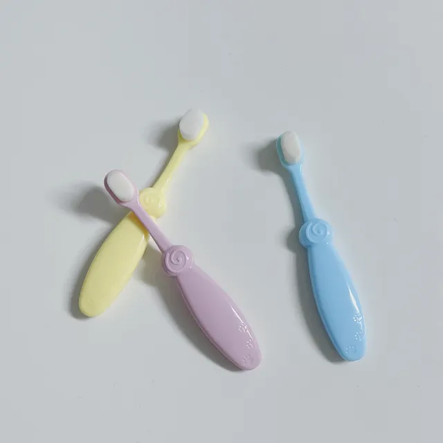【FIFIOO 杏屋家居】絨感萬根嬰兒牙刷(寶寶牙刷/學習牙刷-0-3歲)