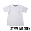 【STEVE MADDEN】純棉品牌微笑刺繡LOGO T-Shirt 短袖上衣(白色)