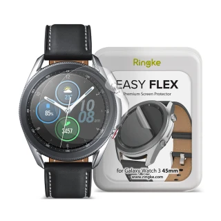 【Ringke】Rearth 三星 Galaxy Watch3 45mm [Easy Flex] 螢幕保護貼-3入(Watch3 45mm 螢幕保護貼)