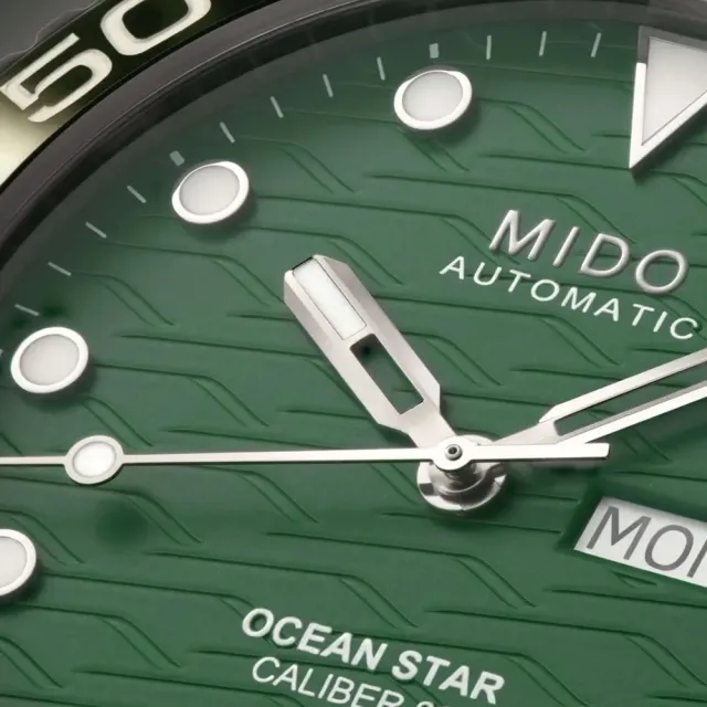 【MIDO 美度 官方授權】Ocean Star 200C海洋之星 廣告款陶瓷潛水錶   母親節(M0424301109100)