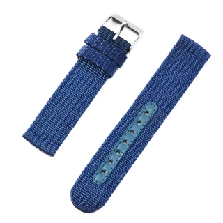 通用型針織尼龍帆布錶帶(藍色)