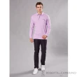 【ROBERTA 諾貝達】都會時尚 柔軟保暖長袖POLO棉衫(紫色)