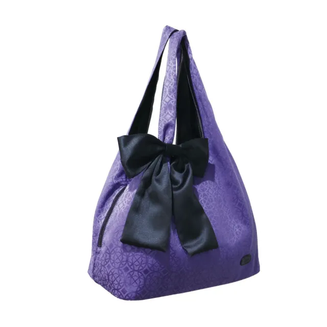 【Sika】肩背針織繡花布包(B6500-07深紫色)
