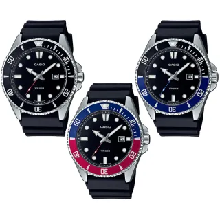 【CASIO 卡西歐】新槍魚類勞力士水鬼200米潛水錶(3款可選)MDV-107-1A1/MDV-107-1A2/MDV-107-1A3