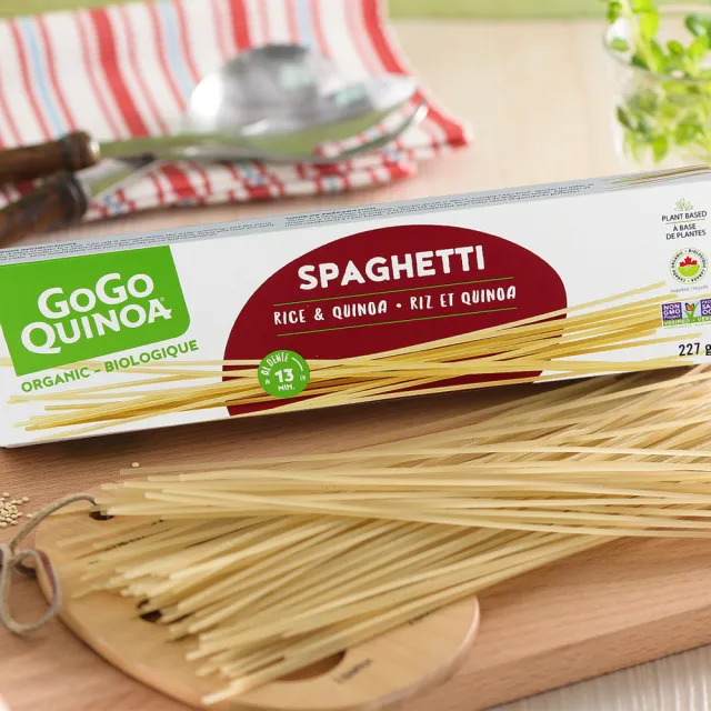 【GoGo Quinoa】有機義大利麵-直麵227g(無麩質、全素)
