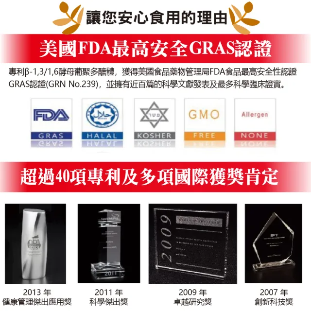 【好朋友】葡聚活性多醣體+鋅 全素可食30顆x2盒(獲得超過40項專利)