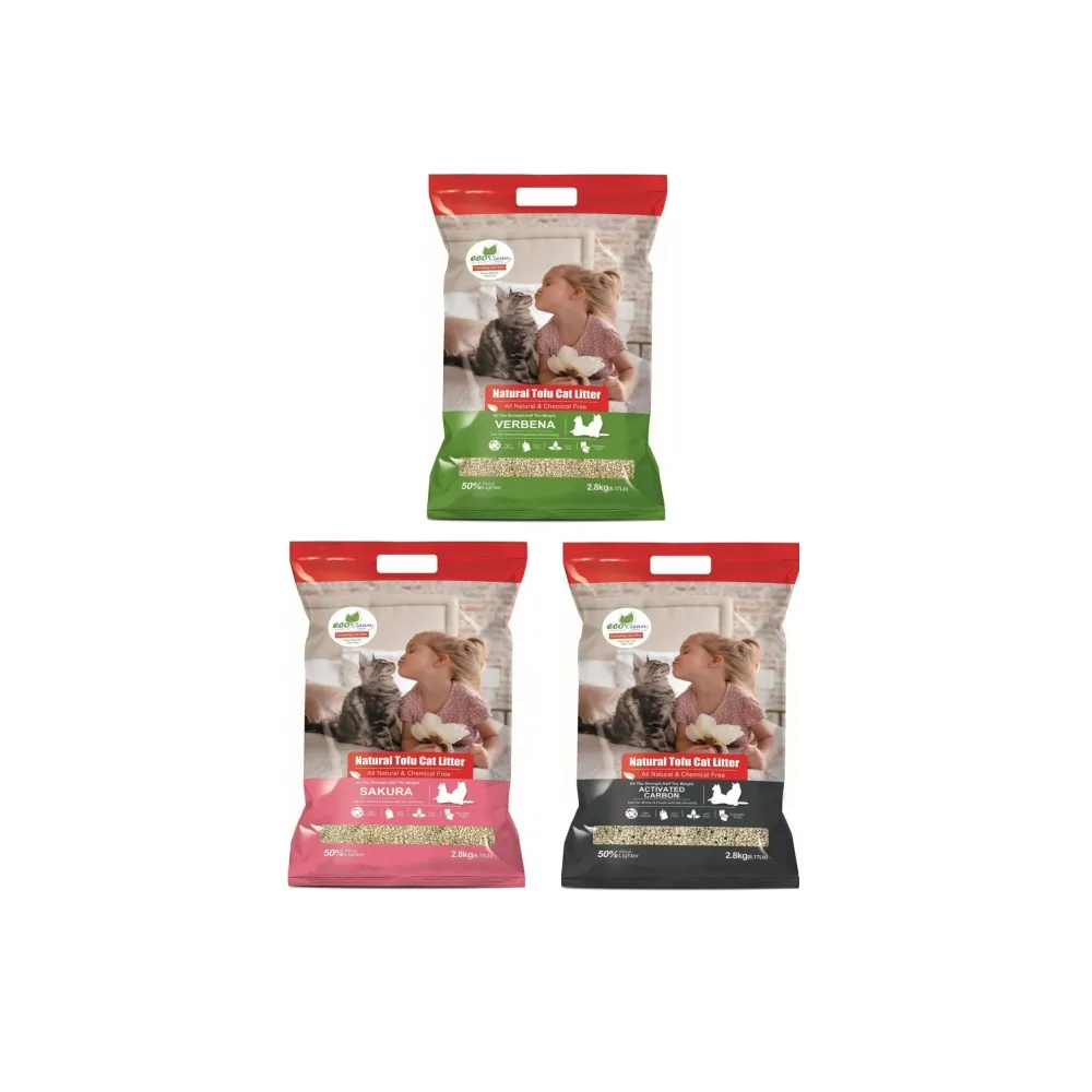 【ECO 艾可】天然草本輕質型豆腐貓砂 2.8kg/6.17lb*6包組(豆腐貓砂)